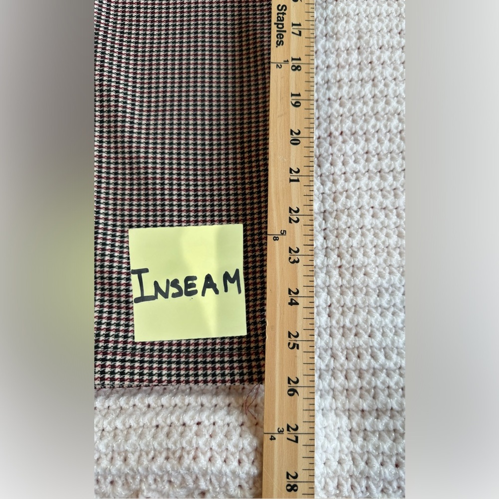 Zara Women's Houndstooth Ankle Pants Size XL - Picture 10 of 10